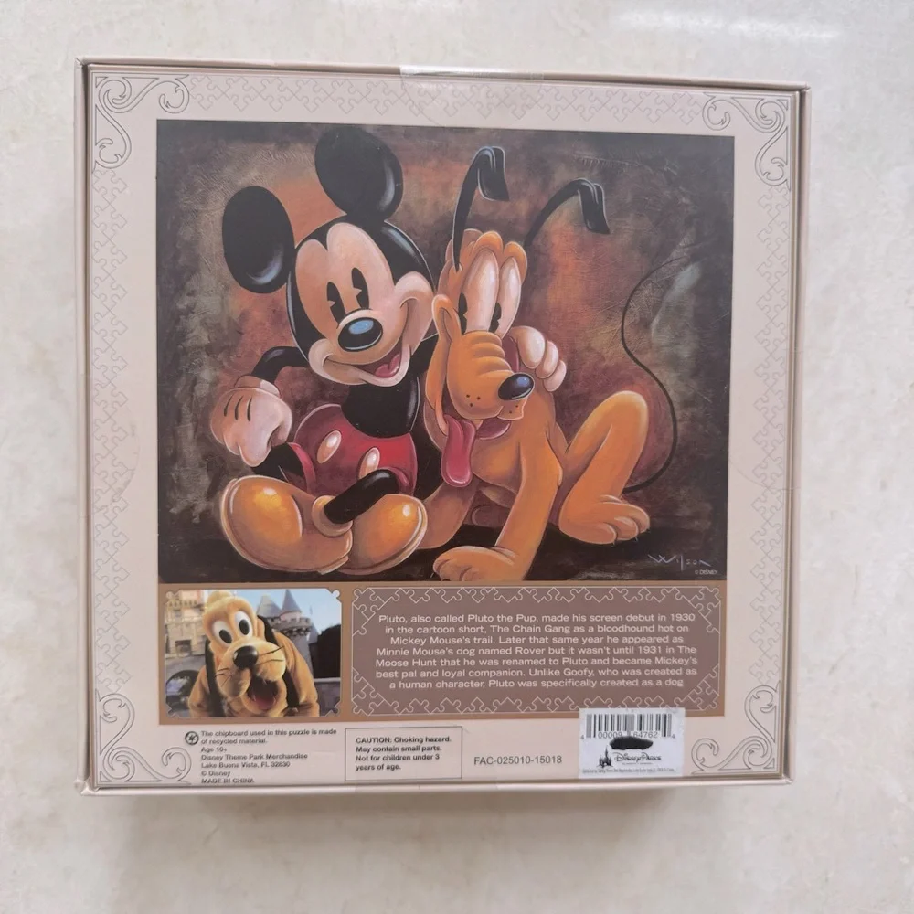 Disney Park Signature Puzzle Mickey Mouse and Pluto 85th Anniversary 1000pcs